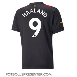 Manchester City Erling Haaland #9 Borta Matchtröja 2022-23 Kortärmad